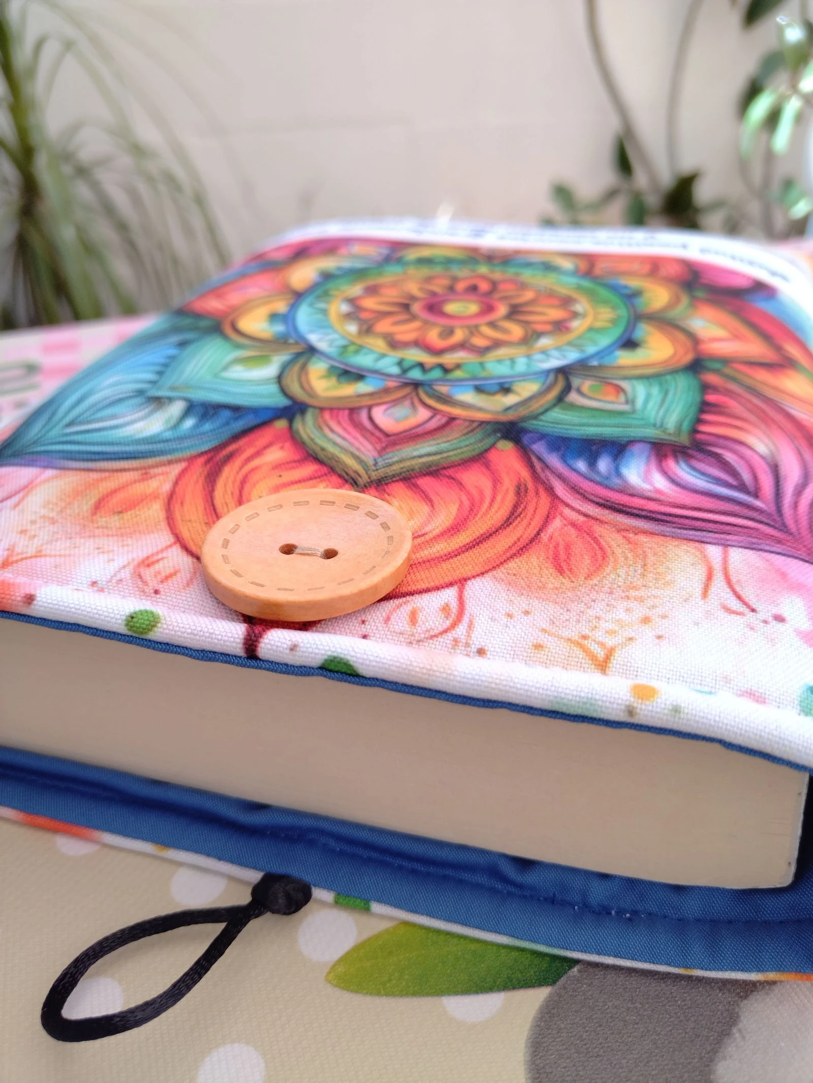 Célula literária acolchoada - design Mandala de aquarela - Feito à mão – photo 4
